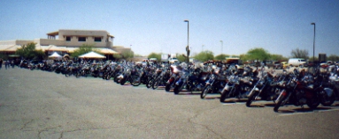 Bikes in row